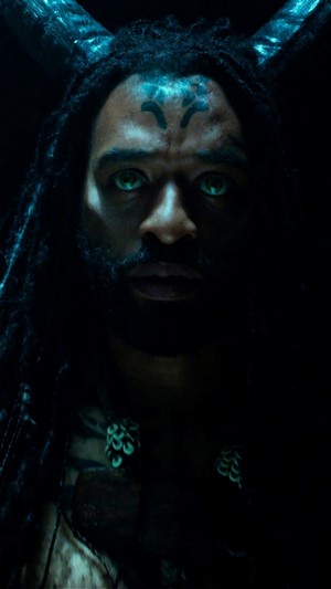 Chiwetel Ejiofor as Maleficent's Horned Companion in 4K