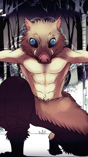 Inosuke Hashibira from Kimetsu no Yaiba 4K