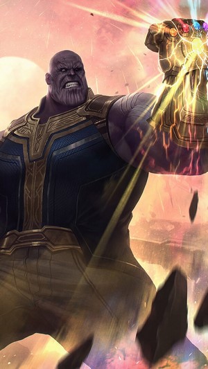 Thanos with Infinity Gauntlet from Avengers Endgame 4K
