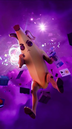 Fortnite X, Peely, Banana, 4k