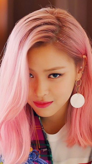 Ryujin from ITZY with Pink Hair