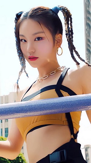 Yeji from ITZY with Pigtails