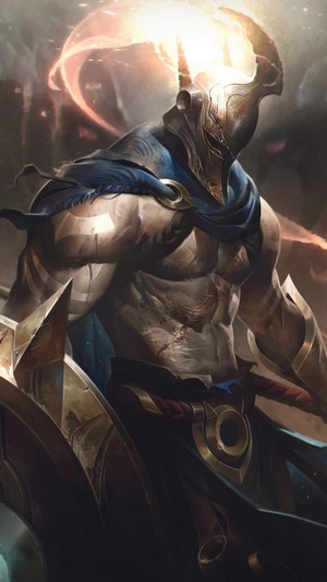 Pantheon from League of Legends Splash Art