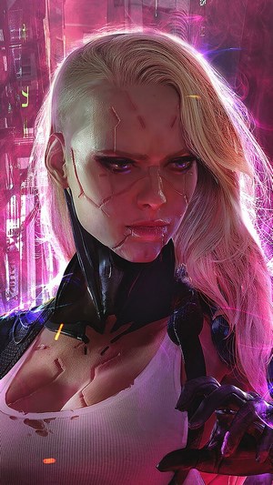 Cyberpunk, Girl, Sci-Fi HD