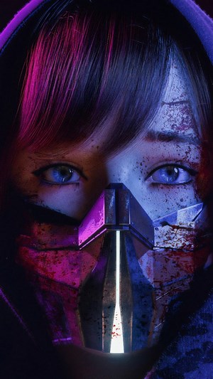 Girl with Sci-Fi Mask