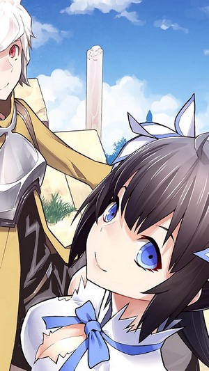 Bell Cranel and Hestia from DanMachi