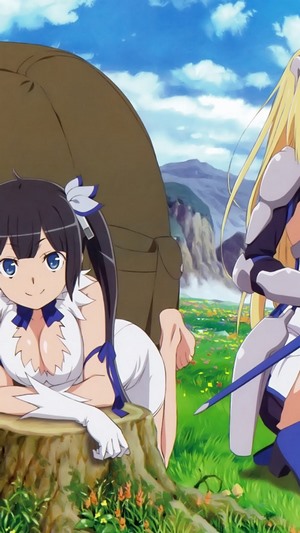 Hestia and Ais Wallenstein from DanMachi