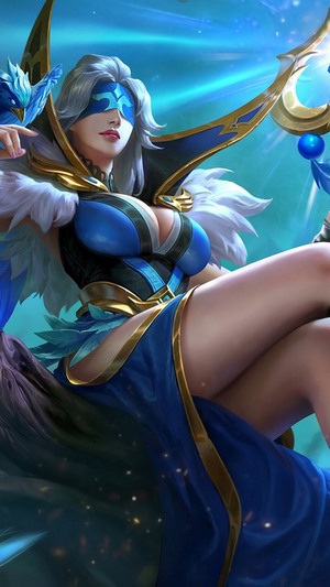 Pharsa from Mobile Legends: Indigo Aviatrix skin