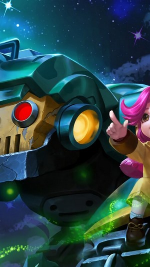 Jawhead and girl from Mobile Legends