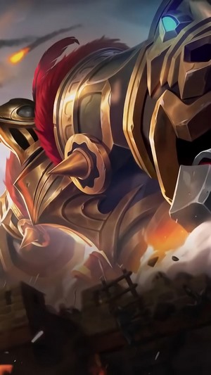 Grock from Mobile Legends Castle Guard skin