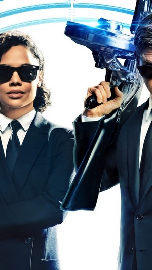 Tessa Thompson and Chris Hemsworth from Men in Black International