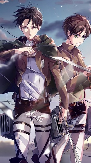 Levi and Eren Attack on Titan