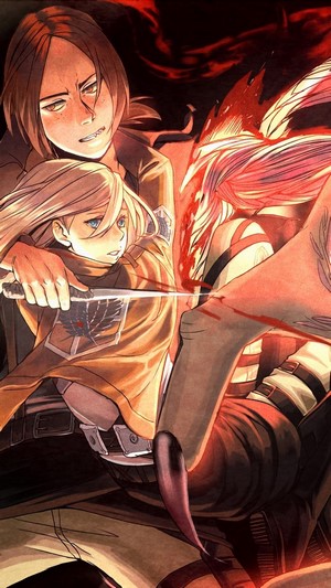 Ymir and Krista Lenz from Attack on Titan