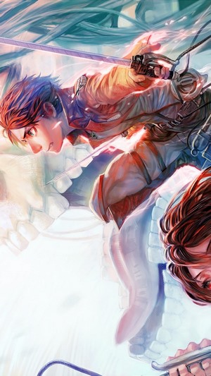 Eren and Mikasa from Attack on Titan