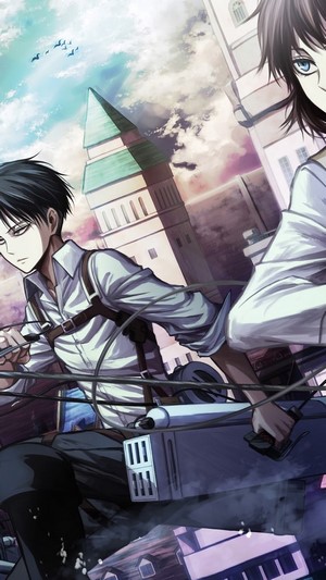 Levi and Isabel Magnolia from Attack on Titan