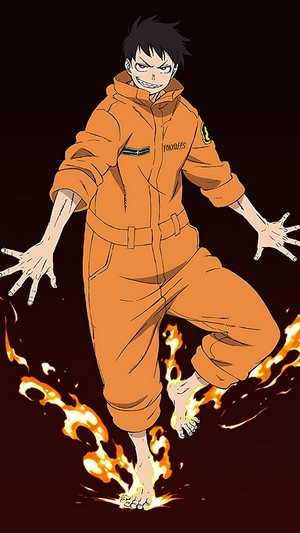 Fire Force, Shinra Kusakabe, Flame HD HD Phone Wallpaper | Rare Gallery