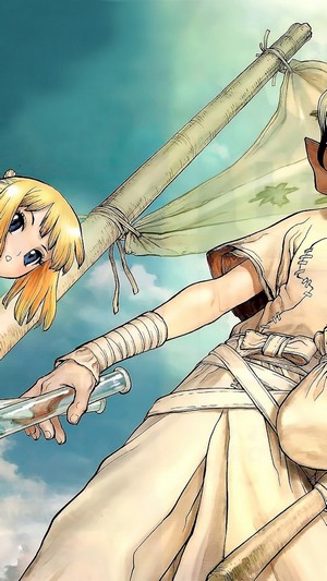 Kohaku and Senku from Dr. Stone