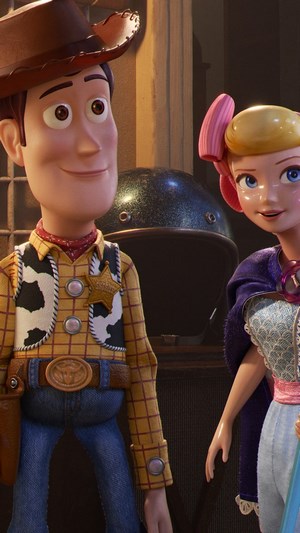 Woody and Bo Peep from Toy Story 4