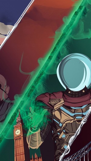 Mysterio from Spider-Man Far From Home in London
