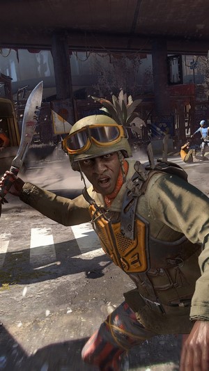 Soldier with knife in Dying Light 2