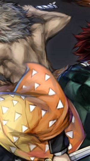 Inosuke, Zenitsu, and Tanjiro from Kimetsu no Yaiba