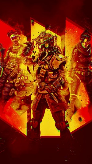 Bloodhound, Wraith, and Lifeline from Apex Legends