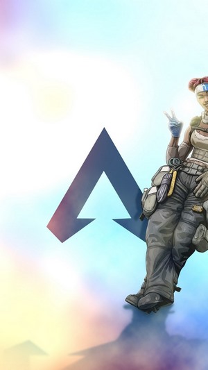 Lifeline from Apex Legends with logo