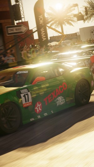 GRID racing car with Texaco sponsorship