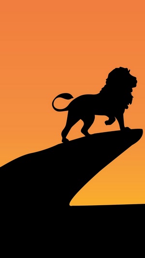 The Lion King minimalist silhouette