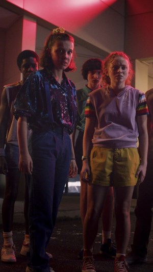 Eleven and Max from Stranger Things