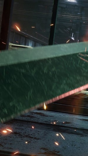 Cloud Strife's Buster Sword in Final Fantasy 7 Remake