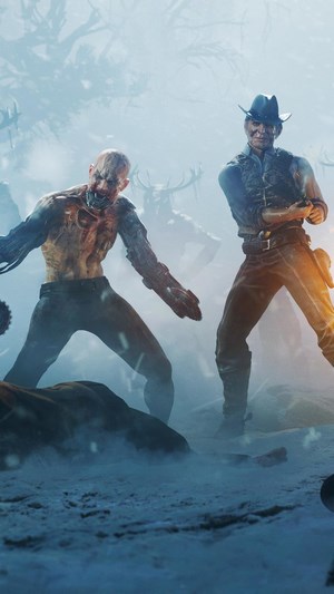 Wasteland 3 characters in a snowy environment