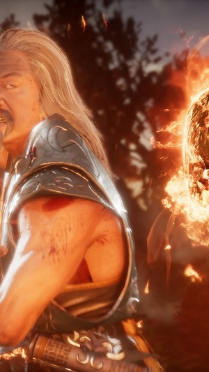 Shang Tsung from Mortal Kombat 11 with Burning Skull