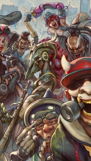 Characters from Bleeding Edge