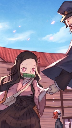 Nezuko and Tanjiro from Kimetsu no Yaiba