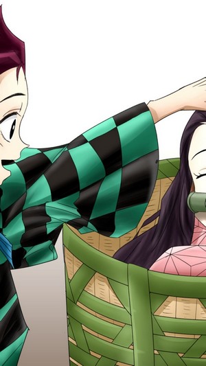 Tanjiro Kamado and Nezuko Kamado from Demon Slayer