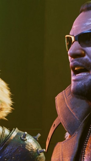Barret Wallace and Cloud Strife from Final Fantasy 7 Remake