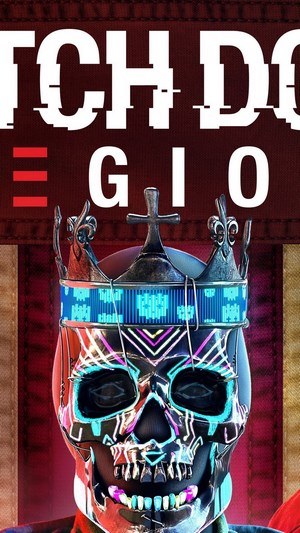 Watch Dogs Legion character with crown and mask