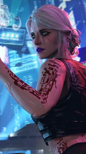 Ciri from Cyberpunk 2077