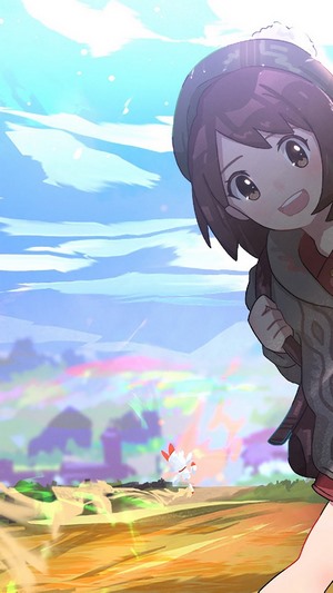 Gloria and Sobble from Pokemon Sword and Shield