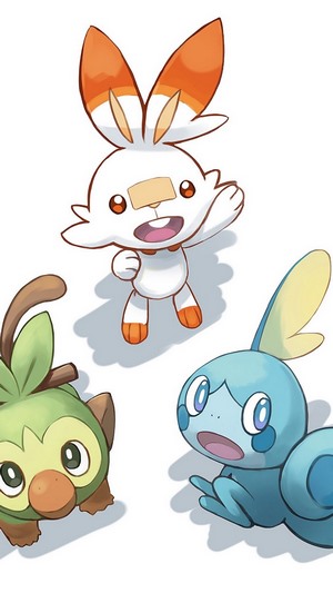 Scorbunny Grookey Sobble Pokemon Sword and Shield
