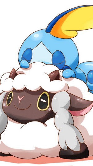 Wooloo and Sobble from Pokemon Sword and Shield