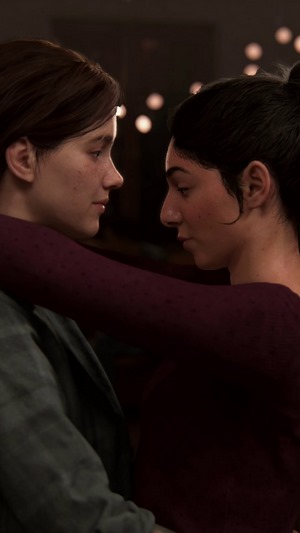 Ellie and Dina from The Last of Us Part 2