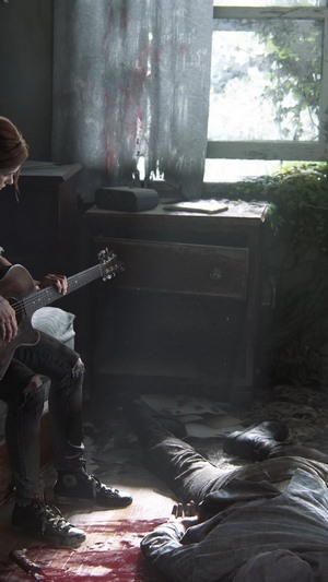 Ellie from The Last of Us Part 2 plays guitar