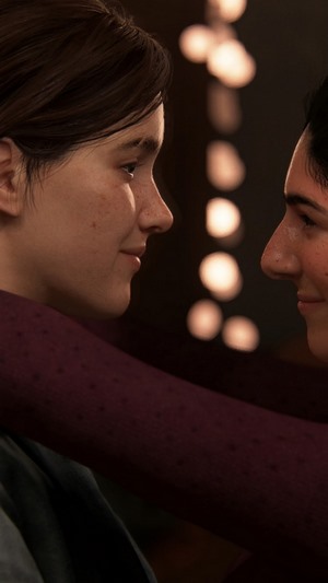 Ellie and Dina from The Last of Us Part 2