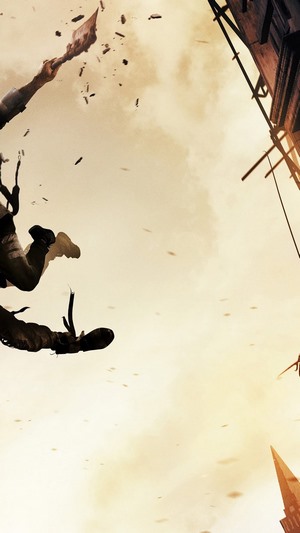 Dying Light 2 character falling from building