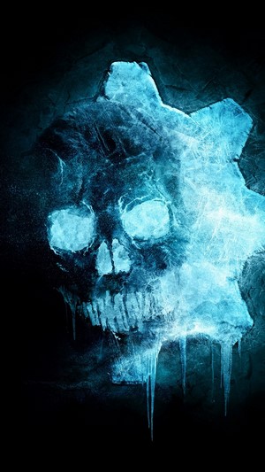 Gears 5 Ice Skull Logo