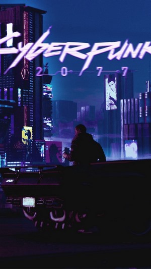 Cyberpunk 2077 V in a car at night