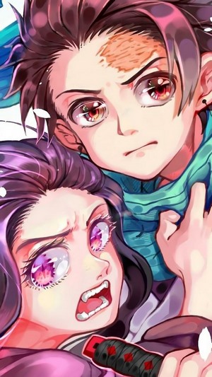 Tanjiro and Nezuko from Demon Slayer