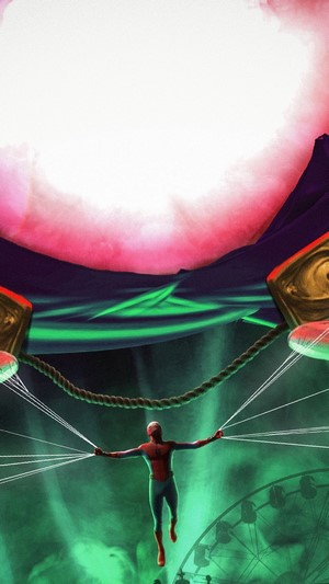 Mysterio and Spider-Man from Spider-Man: Far From Home